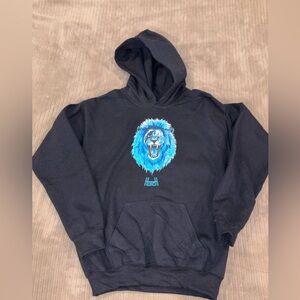 Detroit Lions Hutchinson Black Youth Large Hoodie